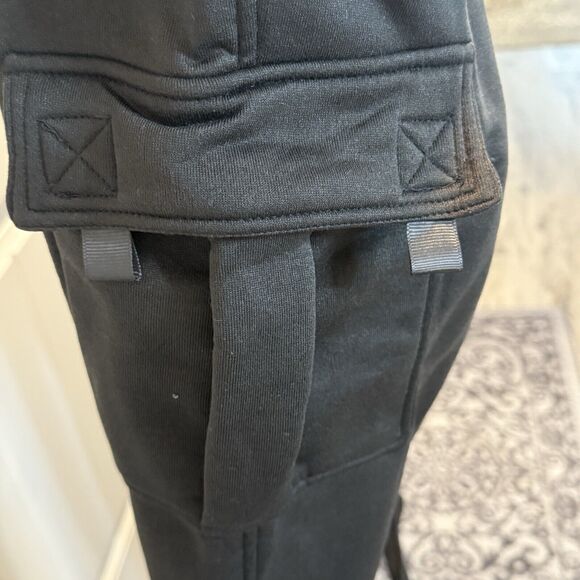 Men's Heavyweight Fleece Cargo Sweatpants Loose Fit Open Bottom Sweat Pants XL - Picture 5 of 16